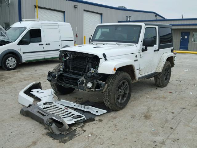 1C4AJWBG4GL227960 - 2016 JEEP WRANGLER S WHITE photo 2