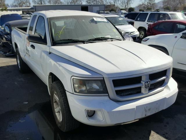 1D7RE3BK3BS606429 - 2011 DODGE DAKOTA SLT WHITE photo 1