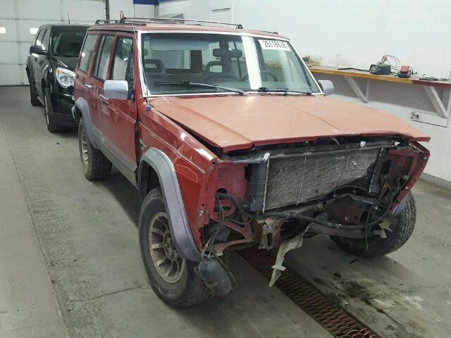 1J4FJ58L9KL534306 - 1989 JEEP CHEROKEE L RED photo 1