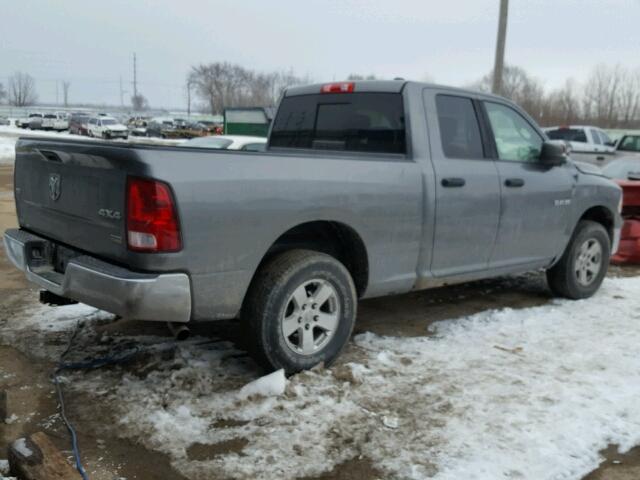 1D3HV18P39S729937 - 2009 DODGE RAM 1500 GRAY photo 4