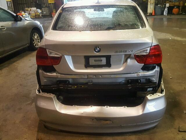 WBAVD13516KV01965 - 2006 BMW 325 XI SILVER photo 9