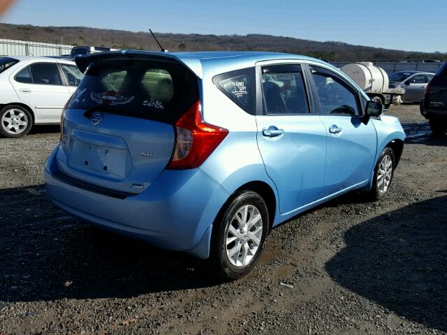 3N1CE2CP5FL449594 - 2015 NISSAN VERSA NOTE BLUE photo 4