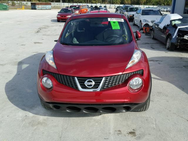 JN8AF5MR9DT220898 - 2013 NISSAN JUKE S RED photo 9