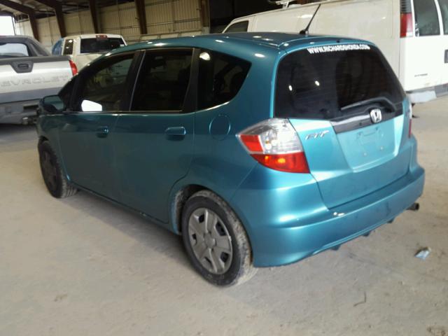 JHMGE8H3XDC011863 - 2013 HONDA FIT GREEN photo 3