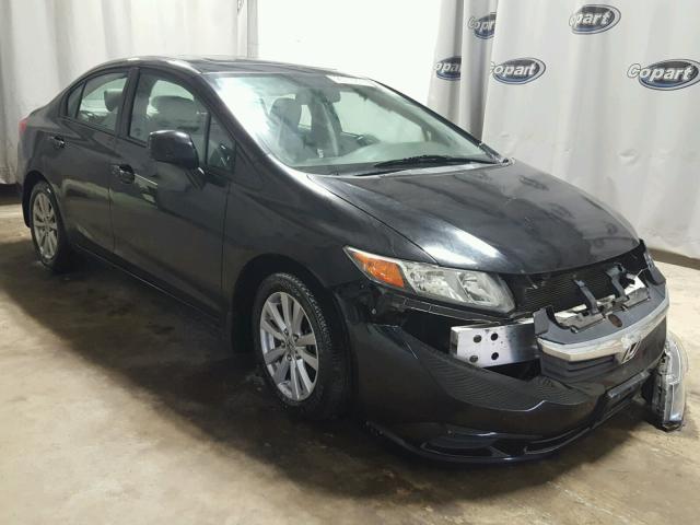 2HGFB2F99CH307965 - 2012 HONDA CIVIC EXL BLACK photo 1