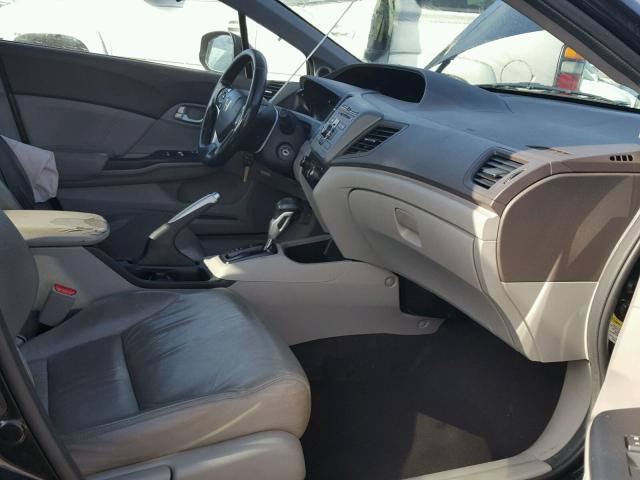 2HGFB2F99CH307965 - 2012 HONDA CIVIC EXL 黑色 照片 5