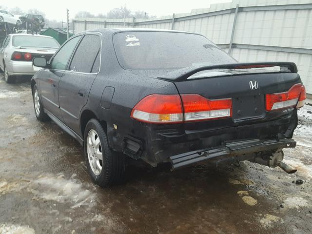 1HGCG66842A028388 - 2002 HONDA ACCORD EX BLACK photo 3