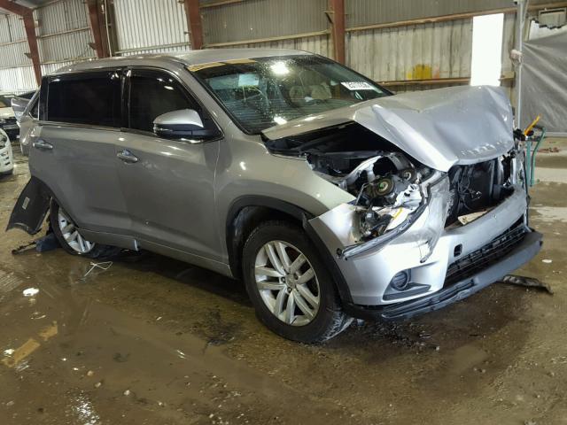 5TDZKRFH9ES008430 - 2014 TOYOTA HIGHLANDER SILVER photo 1