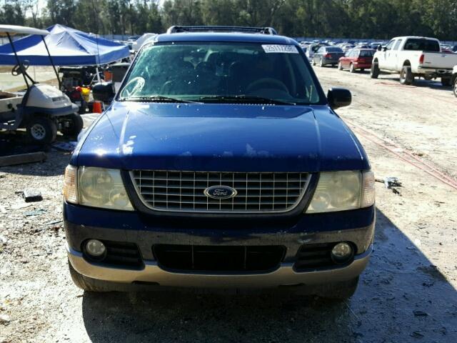 1FMZU64WX4UB27636 - 2004 FORD EXPLORER E BLUE photo 9