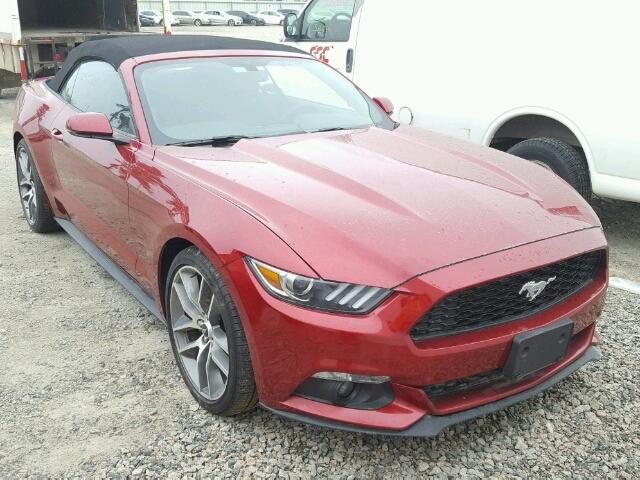 1FATP8UH7H5306186 - 2017 FORD MUSTANG BURGUNDY photo 1