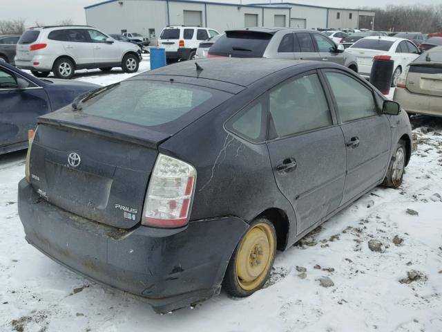 JTDKB20U577566965 - 2007 TOYOTA PRIUS BLACK photo 4