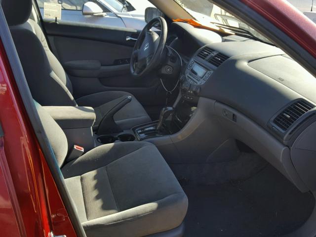 1HGCM56337A088287 - 2007 HONDA ACCORD SE RED photo 5