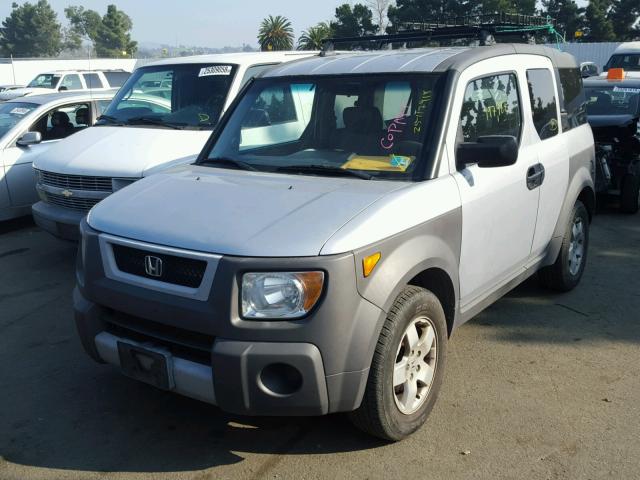 5J6YH28563L043259 - 2003 HONDA ELEMENT EX SILVER photo 2