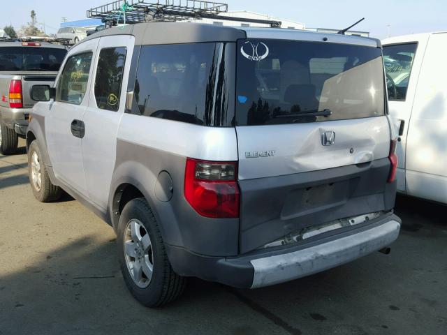 5J6YH28563L043259 - 2003 HONDA ELEMENT EX SILVER photo 3