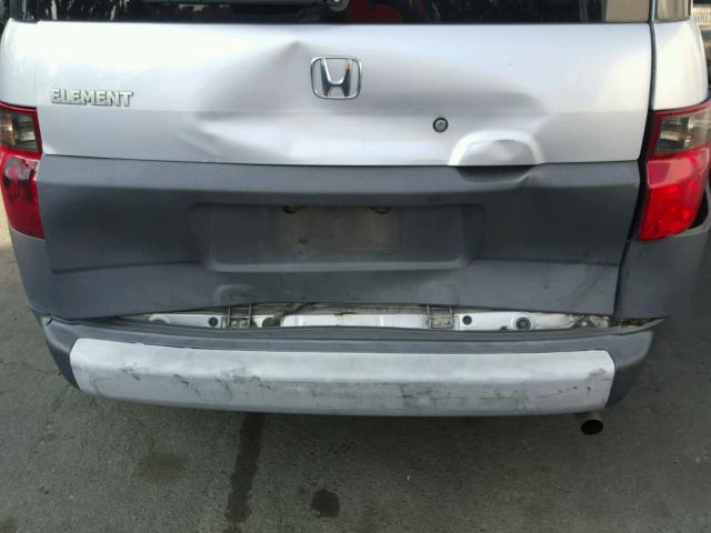 5J6YH28563L043259 - 2003 HONDA ELEMENT EX SILVER photo 9