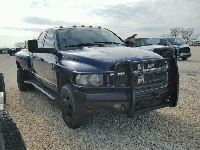 3D7MU48C03G805353 - 2003 DODGE RAM 3500 S BLUE photo 1