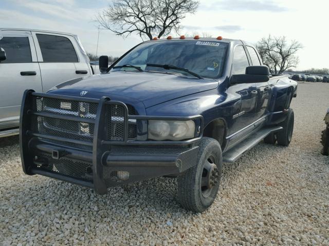 3D7MU48C03G805353 - 2003 DODGE RAM 3500 S BLUE photo 2