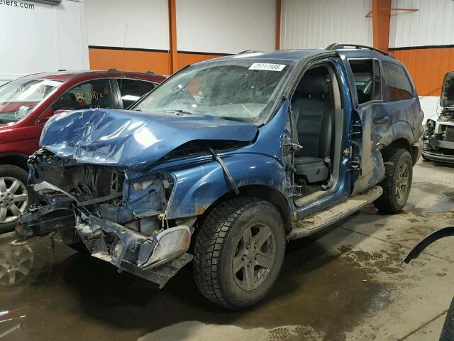 1D4HB48N36F178286 - 2006 DODGE DURANGO SL BLUE photo 2