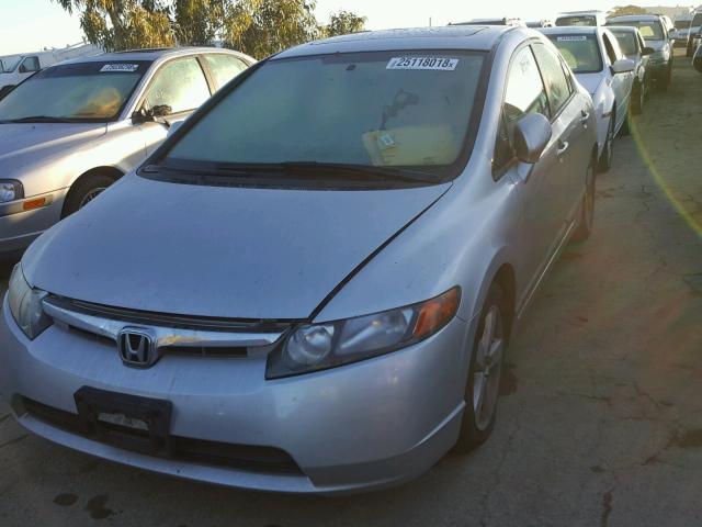 1HGFA16847L102440 - 2007 HONDA CIVIC EX SILVER photo 2