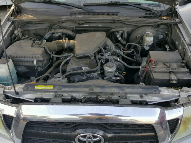 5TFTX4CN9BX006557 - 2011 TOYOTA TACOMA ACC SILVER photo 7