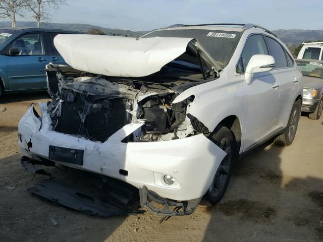 2T2BK1BA0CC143082 - 2012 LEXUS RX 350 WHITE photo 2