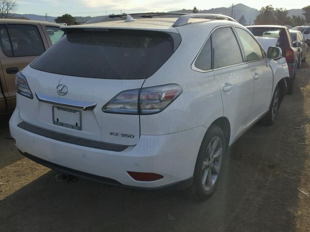 2T2BK1BA0CC143082 - 2012 LEXUS RX 350 WHITE photo 4