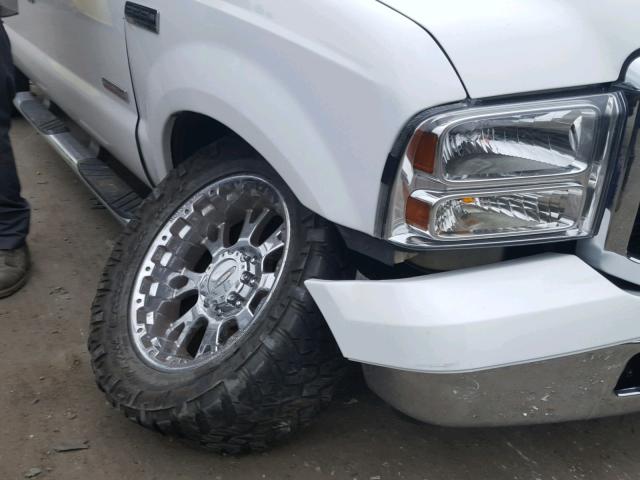 1FTSW21P56EB38000 - 2006 FORD F250 SUPER WHITE photo 9