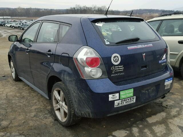 5Y2SP67079Z425527 - 2009 PONTIAC VIBE BLUE photo 3