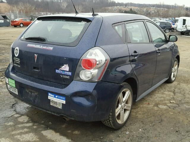 5Y2SP67079Z425527 - 2009 PONTIAC VIBE BLUE photo 4