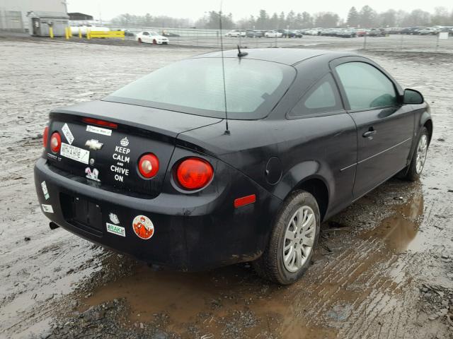 1G1AT18H297257380 - 2009 CHEVROLET COBALT LT BLACK photo 4