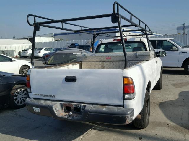 5TBJN3217YS121946 - 2000 TOYOTA TUNDRA WHITE photo 4