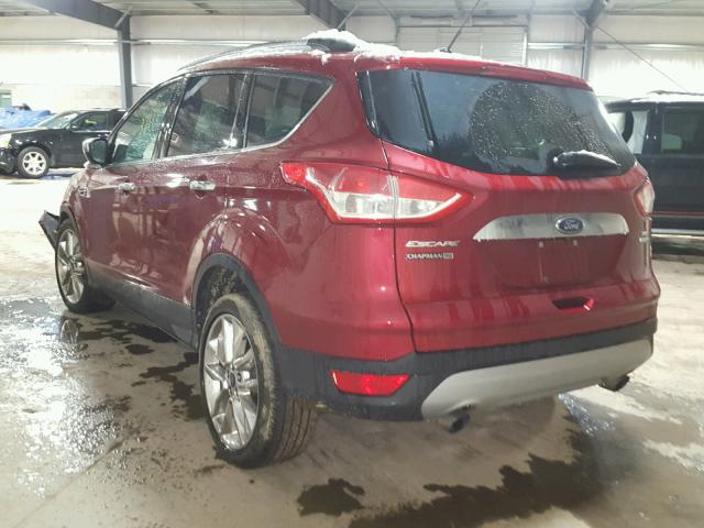 1FMCU9GX8GUB65379 - 2016 FORD ESCAPE SE MAROON photo 3