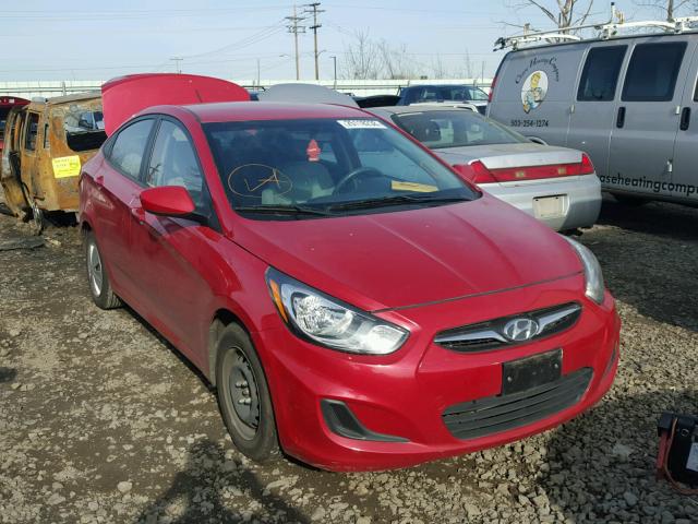 KMHCT4AEXCU200530 - 2012 HYUNDAI ACCENT GLS RED photo 1