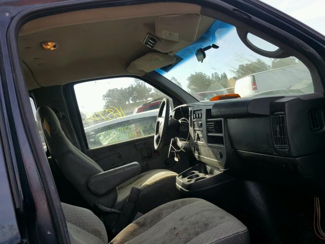 1GAGG25K291162681 - 2009 CHEVROLET EXPRESS G2 BLUE photo 5