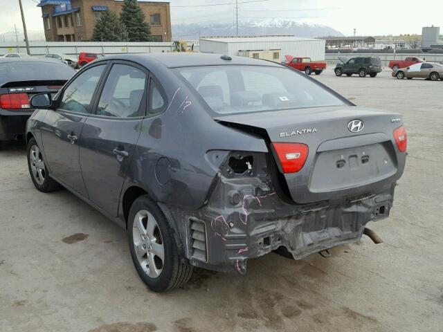 KMHDU46D48U534397 - 2008 HYUNDAI ELANTRA GL GRAY photo 3