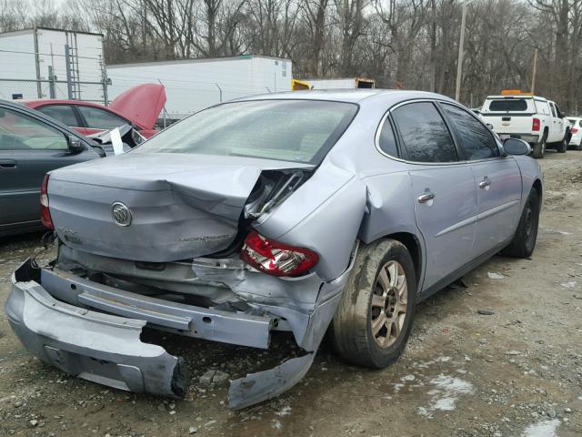 2G4WC532351225483 - 2005 BUICK LACROSSE C SILVER photo 4