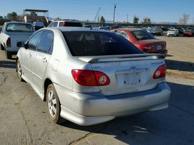 1NXBR32E33Z103317 - 2003 TOYOTA COROLLA CE SILVER photo 3