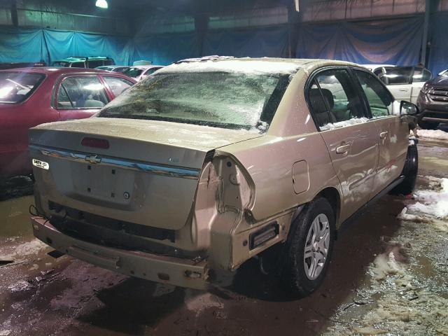 1G1ZS51F06F276811 - 2006 CHEVROLET MALIBU LS ოქროსფერი ფოტო 4