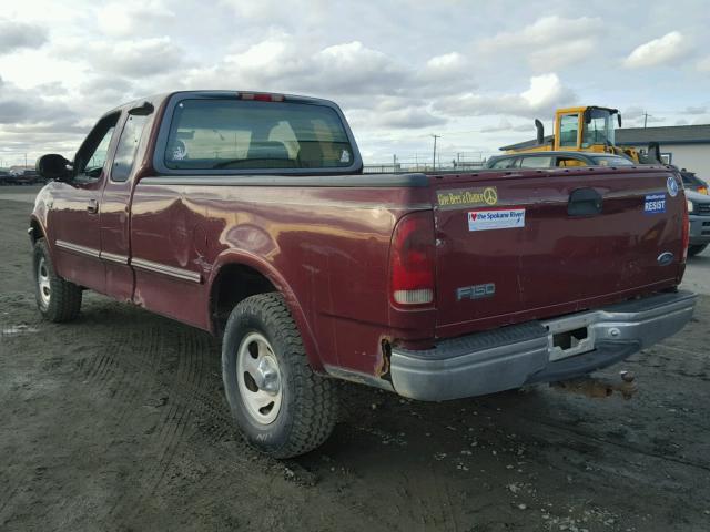 1FTDX1860VNA34669 - 1997 FORD F150 MAROON photo 3