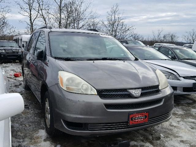 5TDZA23C44S085076 - 2004 TOYOTA SIENNA CE SILVER photo 1