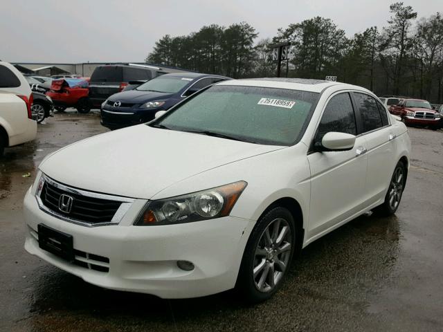 1HGCP36848A050866 - 2008 HONDA ACCORD EXL WHITE photo 2