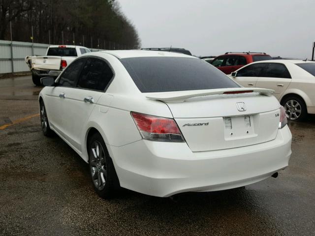 1HGCP36848A050866 - 2008 HONDA ACCORD EXL WHITE photo 3