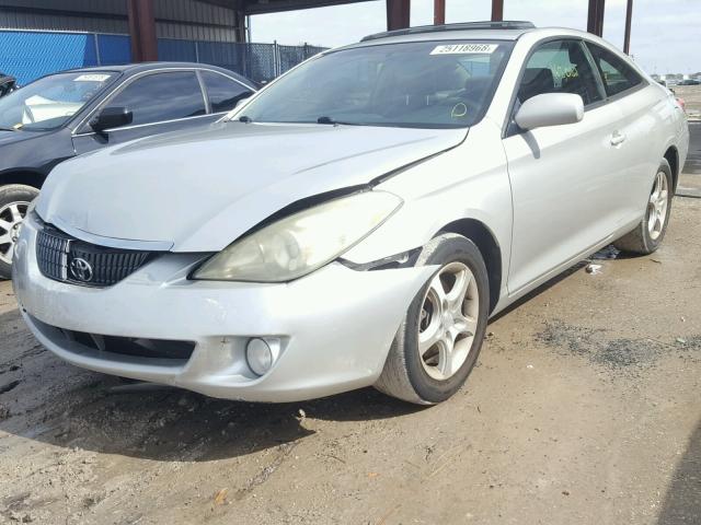 4T1CE38P74U793843 - 2004 TOYOTA CAMRY SOLA SILVER photo 2