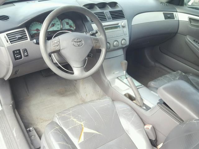 4T1CE38P74U793843 - 2004 TOYOTA CAMRY SOLA SILVER photo 9