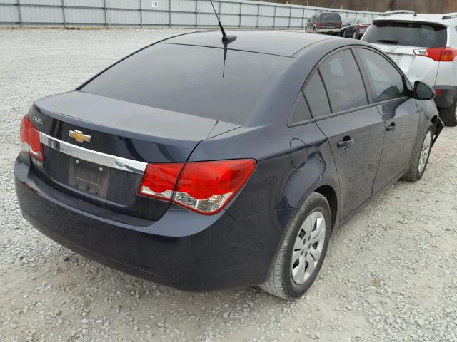 1G1PA5SH3E7477105 - 2014 CHEVROLET CRUZE LS BLUE photo 4