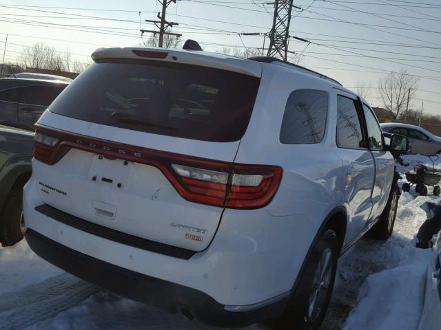 1C4RDJDG8FC826787 - 2015 DODGE DURANGO LI WHITE photo 4