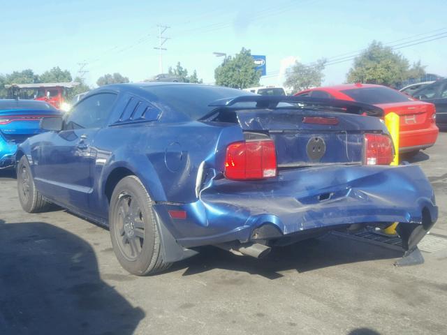 1ZVHT82H585139502 - 2008 FORD MUSTANG GT BLUE photo 3