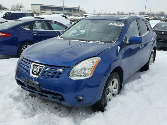 JN8AS5MT9AW010142 - 2010 NISSAN ROGUE S BLUE photo 2