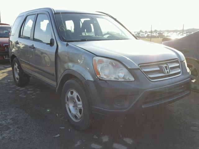 JHLRD78596C005518 - 2006 HONDA CR-V LX GRAY photo 1