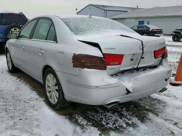 5NPEU46F49H444818 - 2009 HYUNDAI SONATA SE SILVER photo 3